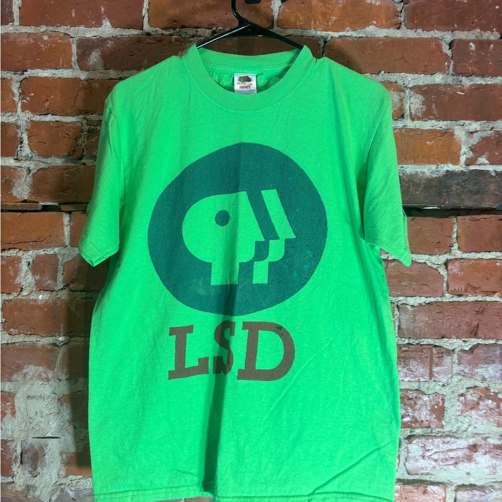 Lsd Medium Lime Green Preowned Graphic Tshirt - image 2
